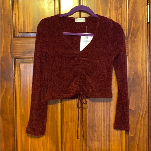 Altar’d State Wine Chanel Sweater - Picture 4 of 8